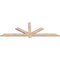 Ekena Millwork Kennewick Smooth Timber Gable Bracket, Douglas Fir, 72"W x 24"H x 1 1/2"D x 3 1/2"F, 8/12 Pitch GBW072X24X0204KEN00SDF - alternate 2